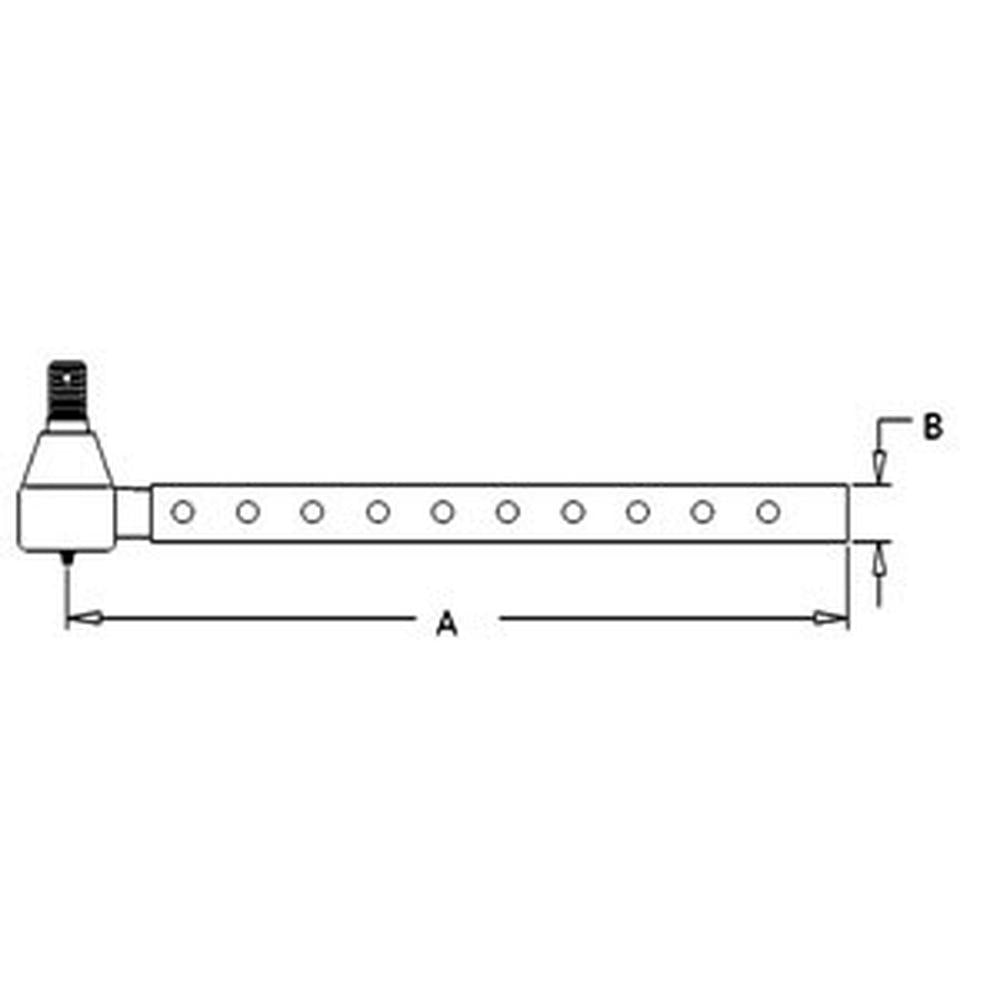 AT13972 Long Tie Rod w/ 10 Holes – additional image 2