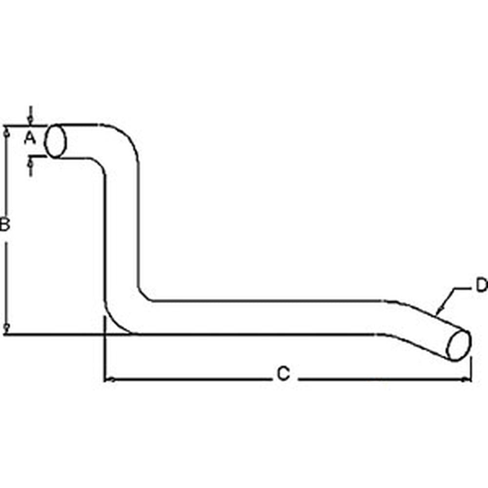 184209M1 Exhaust Pipe – Fits Massey Ferguson – additional image 2