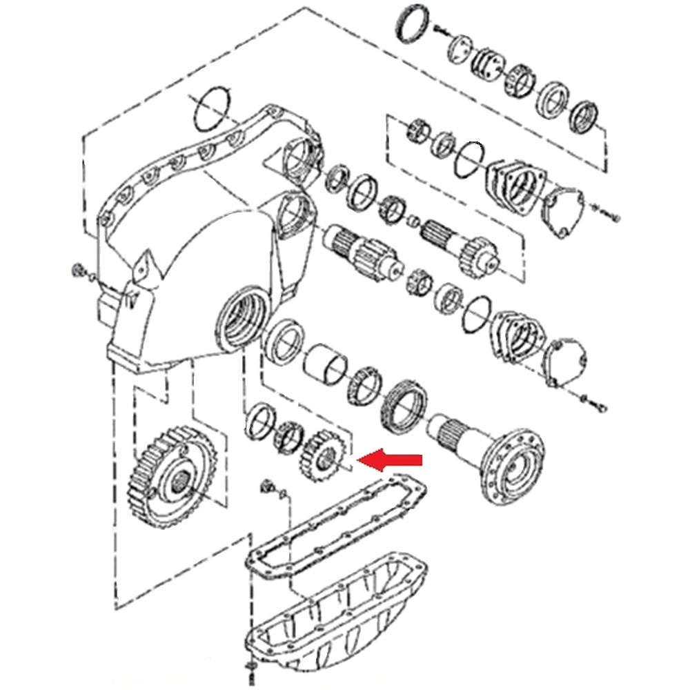T105459 Final Drive Idler Gear – Fits John Deere – additional image 2