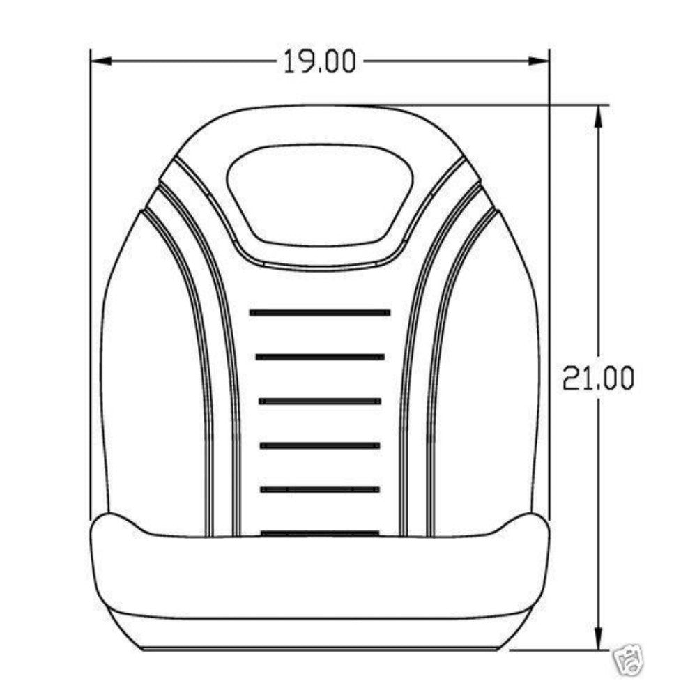 MG86591379 Black Seat – Fits John Deere – additional image 2