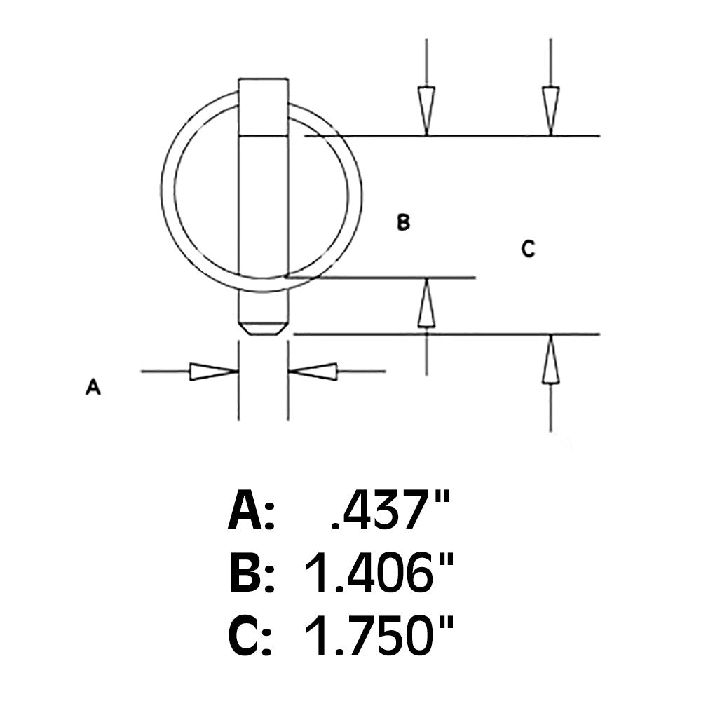 763672M91 Qty 1,000: Lynch Pins (100 Packs of 10 Each) – Fits Massey Ferguson – additional image 2