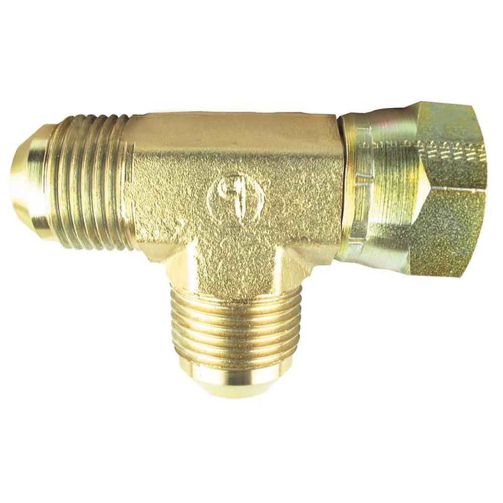 8R6MXS Hydraulic Tee Adapter 3/4JIC male -3/4JIC female - 3/4JIC male branch
