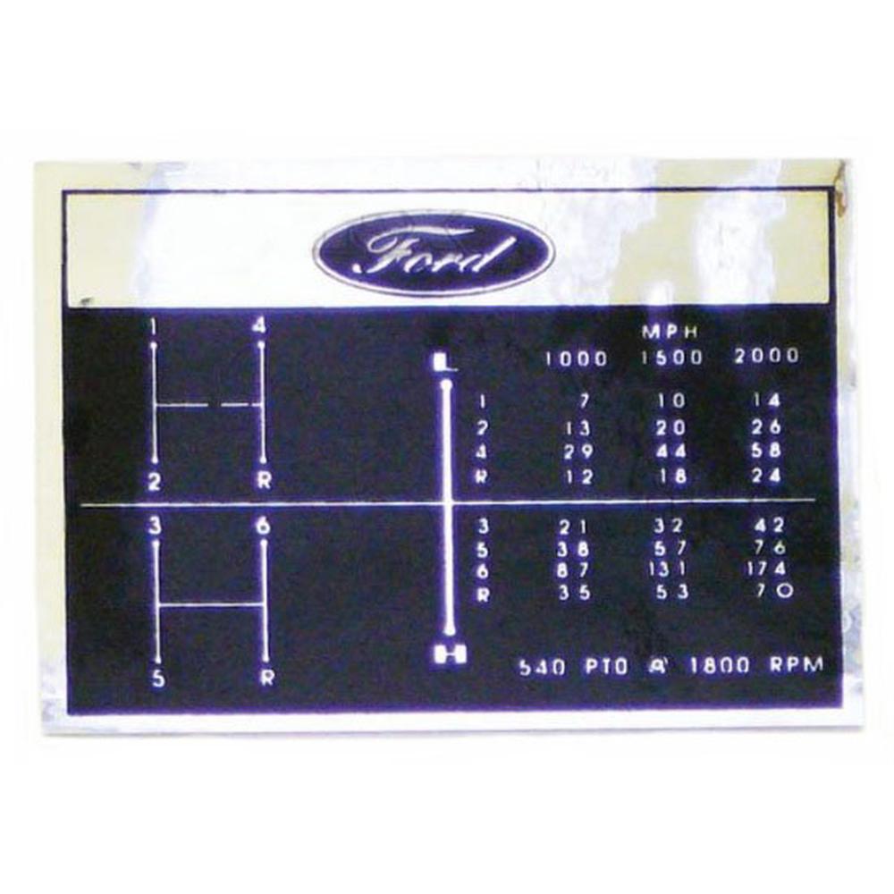 D0NN7B292A 6 Speed Shift Pattern Decal – additional image 3
