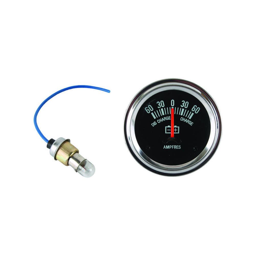 1207-0551 Chrome Amp Meter (60-0-60)