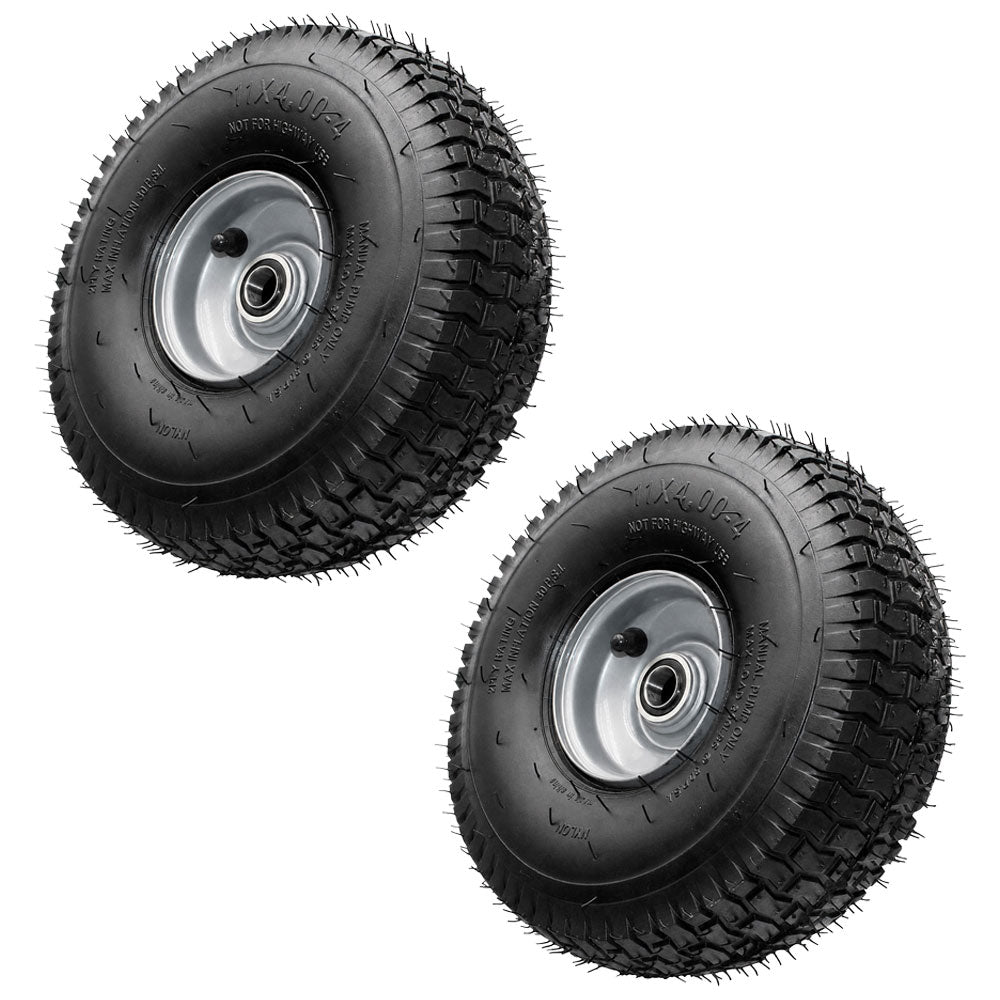 7058943YP Qty 2: 11" x 4" x 4" Gray Turf Wheel – Fits Yazoo / Kees