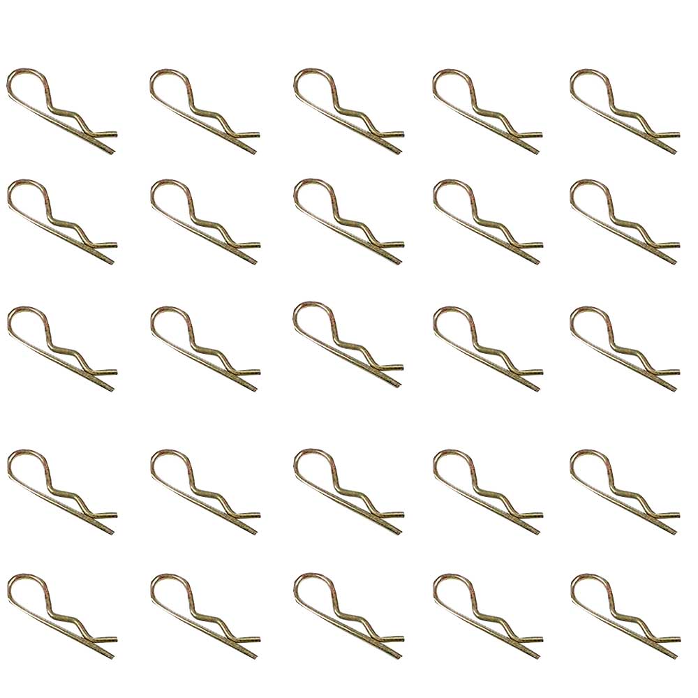 HII20-0015 Set of 25 Hair Pin Clips Wire Diameter: 3/32" Length: 1-3/16"