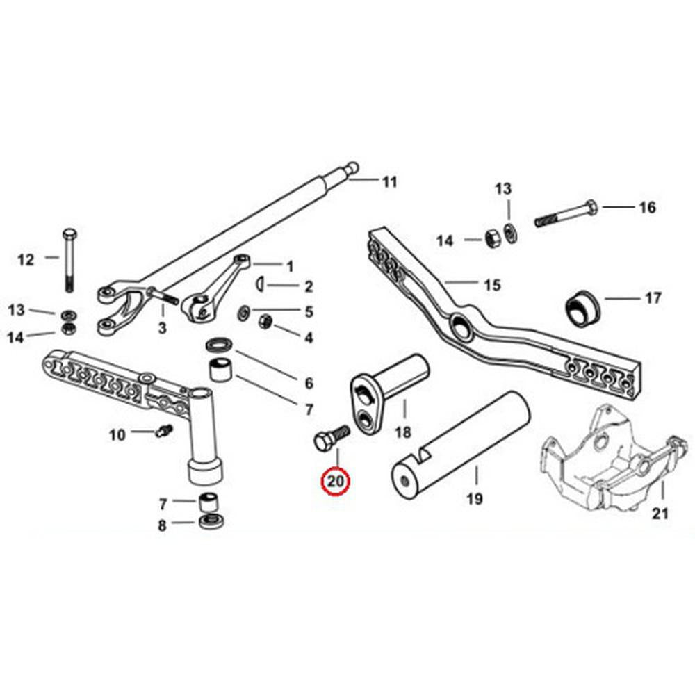 181953M1 Axle Bolt / Pivot Pin Retaining Bolt – Fits Massey Ferguson – additional image 2