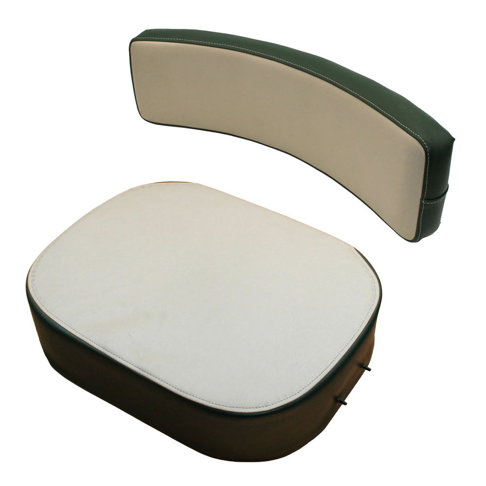 156231AS Green & White Seat Cushion Set