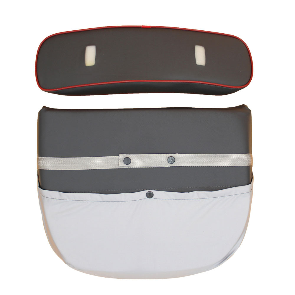 1210-1601 Seat Cushion with Backrest- with Red Trim – Fits Massey Ferguson – additional image 2