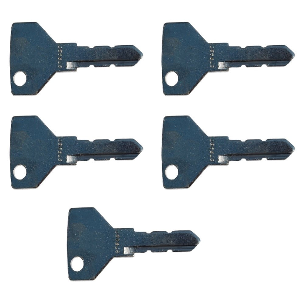 198360-52160 Qty 5: Equipment Key – Fits Yanmar