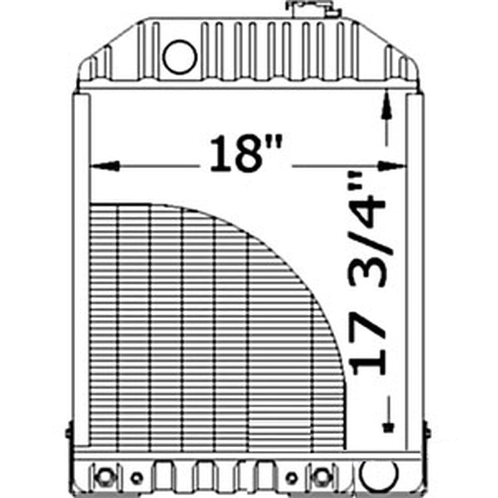 D8NN8005KB Radiator (With Oil Cooler)