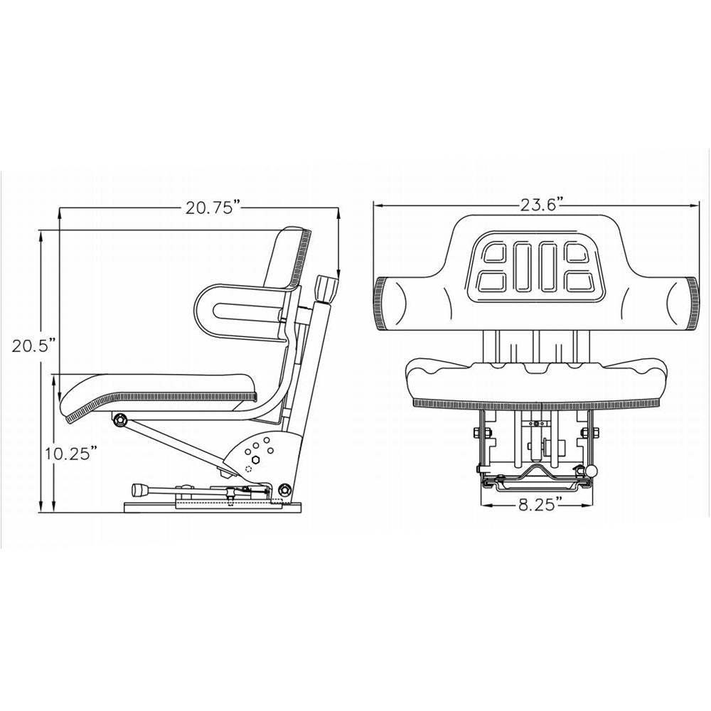 Suspension Seat – Fits John Deere – additional image 2