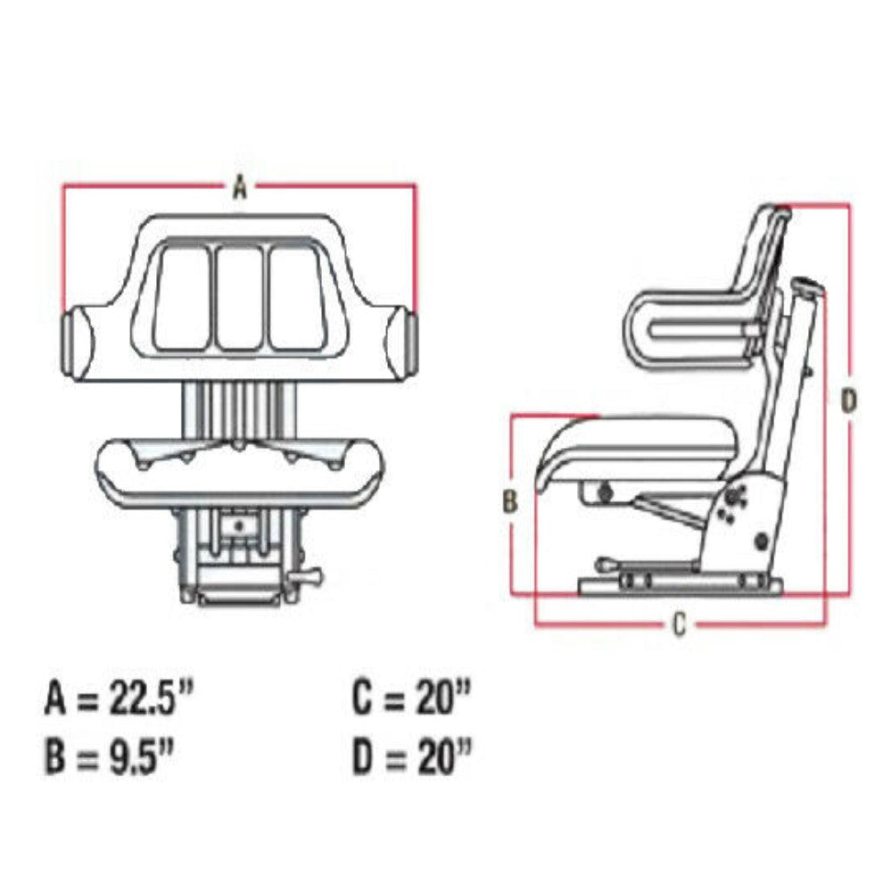 W333BL Black Universal Wrap Around Seat – additional image 5