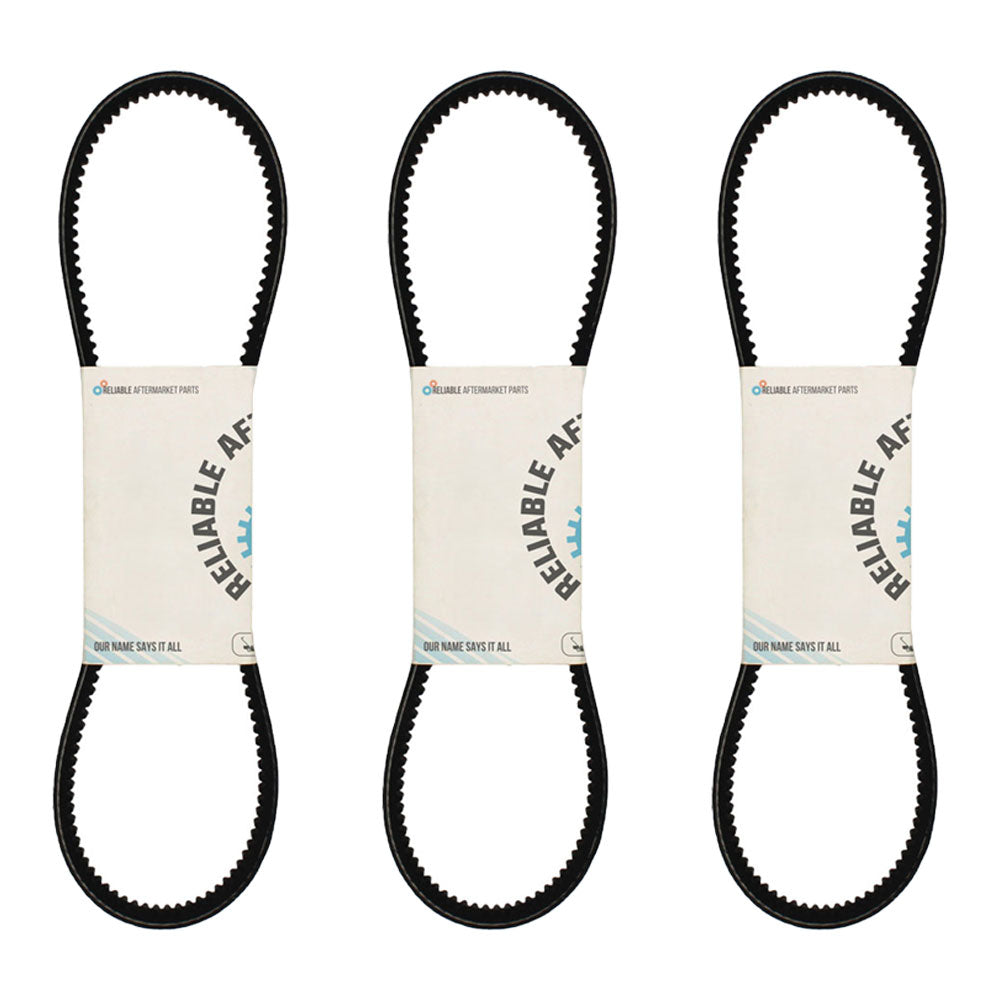 1J730-97010 Three (3) 1/2" x 37" Fan Drive Belts – Fits Kubota