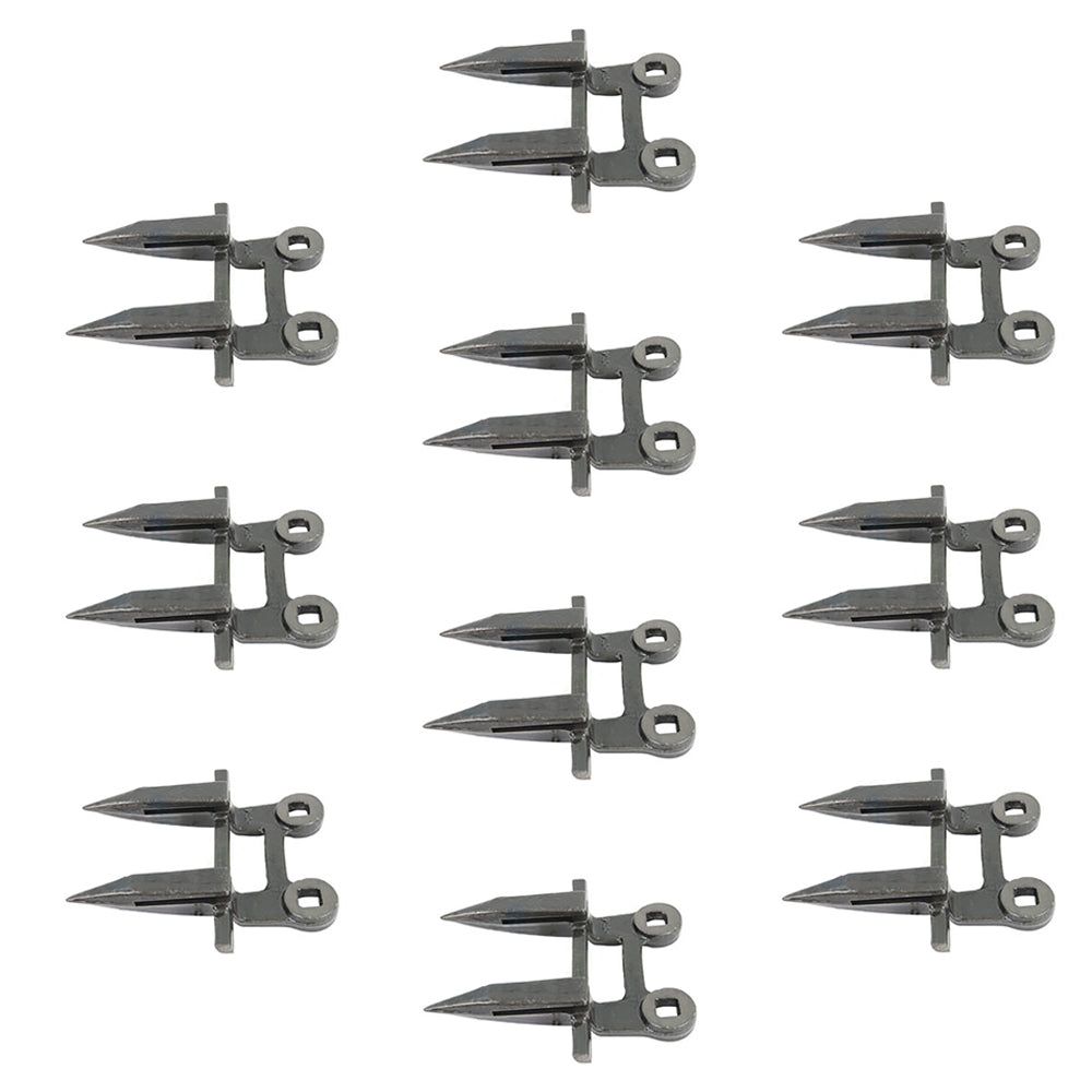 E48093 (10) 2 Prong Forged Grain Head Guard – Fits John Deere
