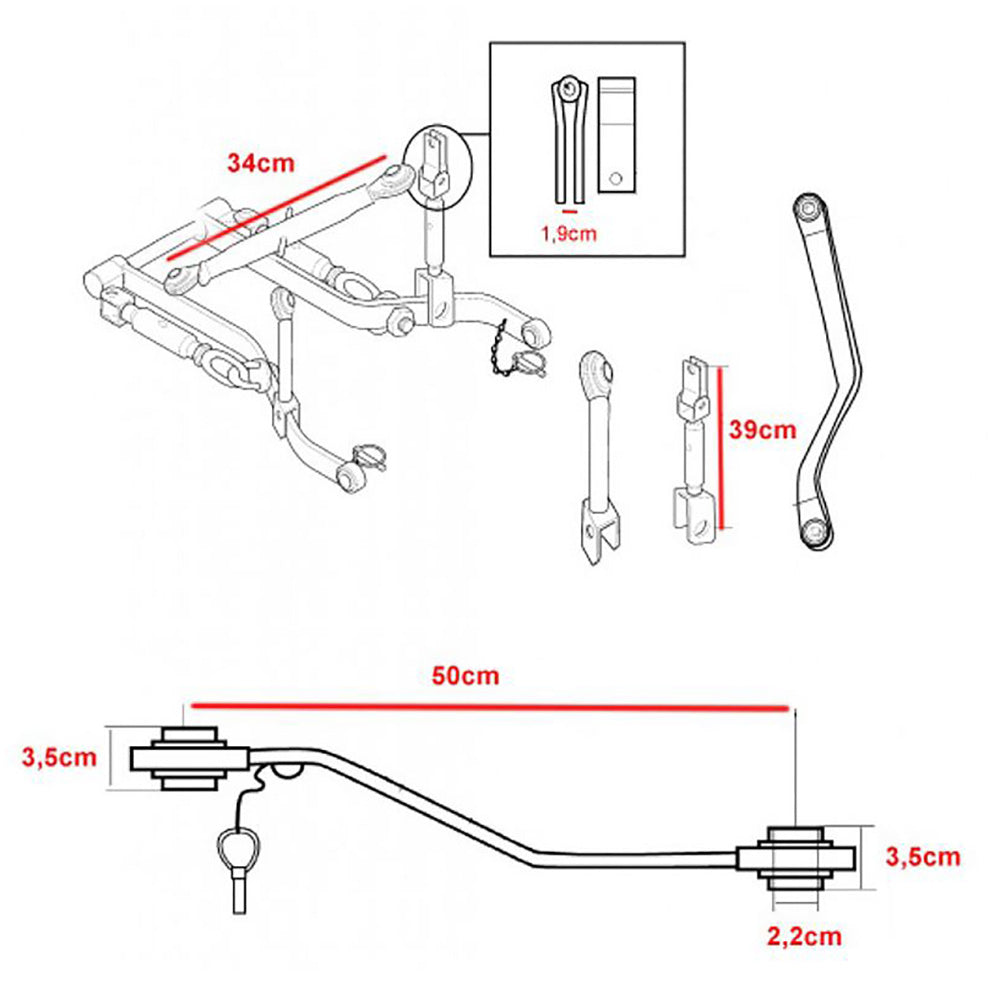 1913-0000 Hitch Kit Category 1 – Fits Kubota – additional image 8
