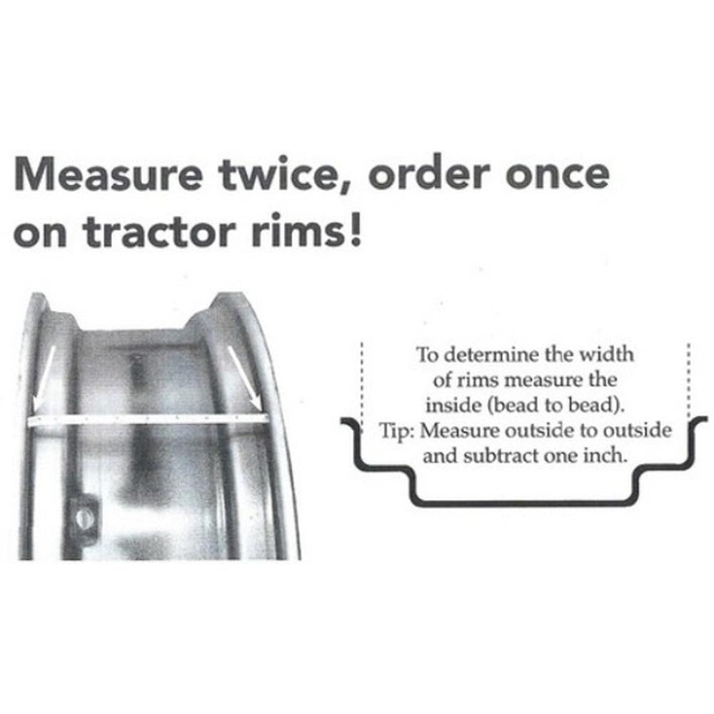 A140062 Hole 2WD Front Wheel Rim – Fits Case / International Harvester – additional image 2