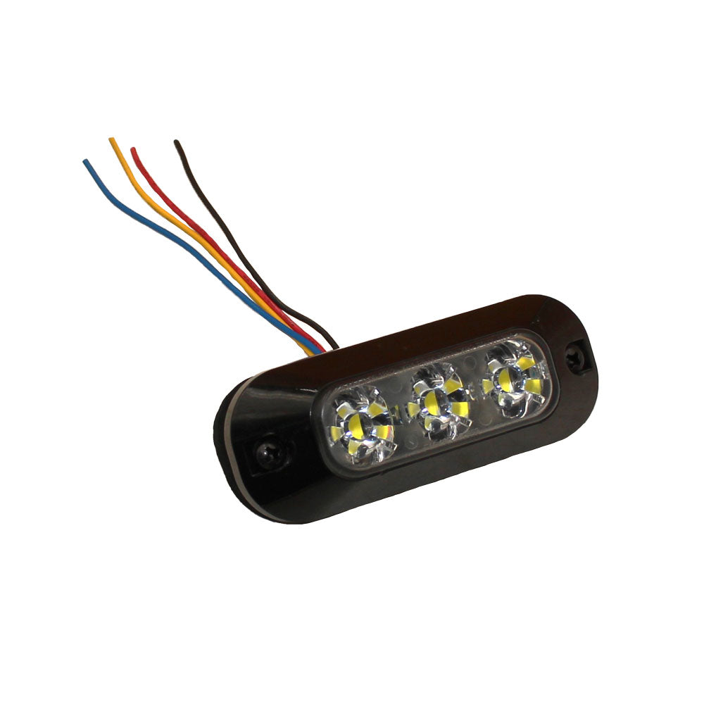 3730C Series Ecco Surface Mount LED Light Head Class II Clear 12V - 24V – Fits New Holland