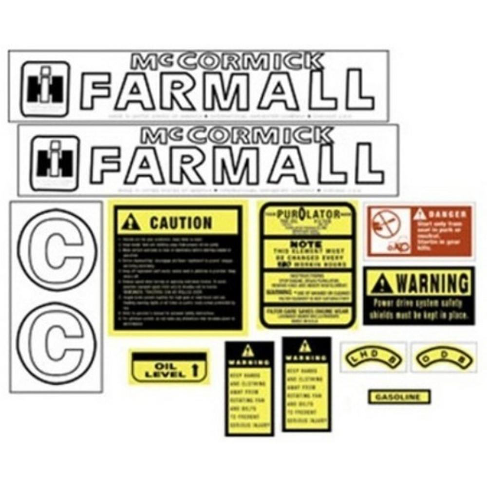 FA603SA Hood & Safety Decal Set
