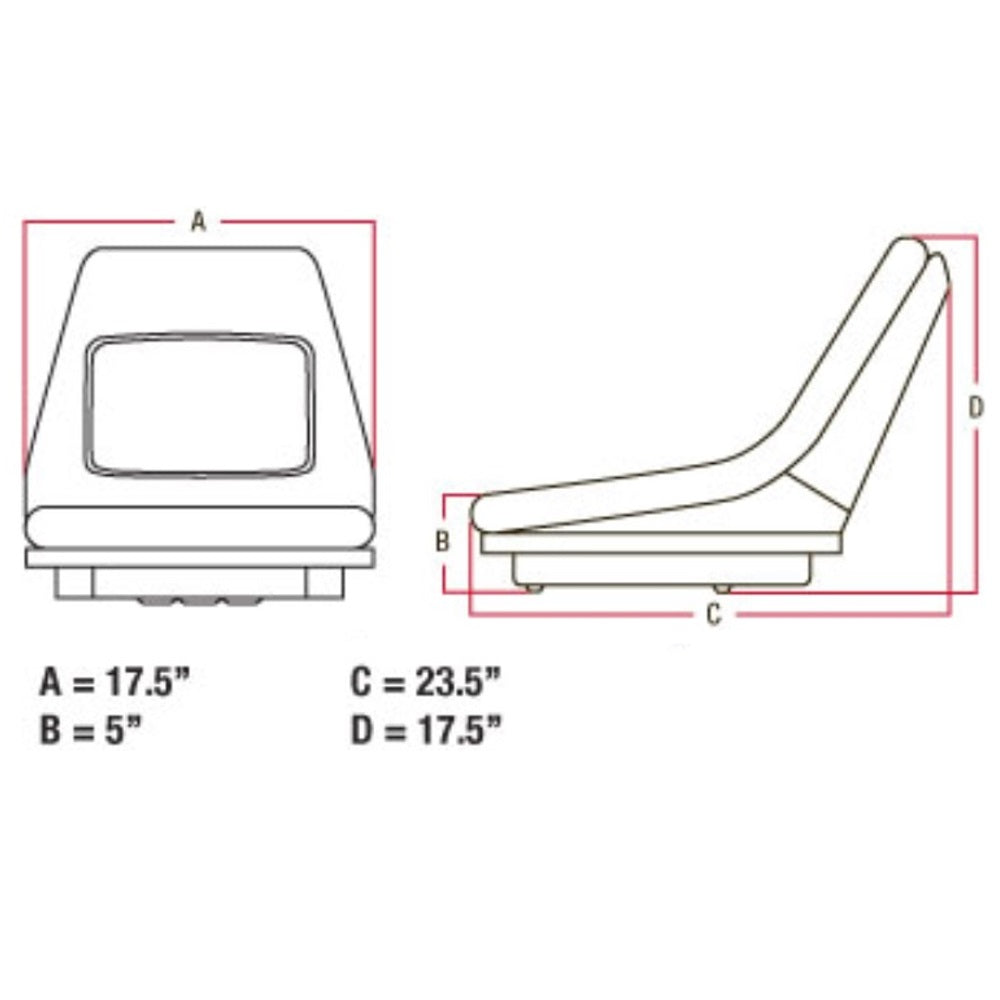 AM117489 Yellow Seat FF – Fits John Deere – additional image 6