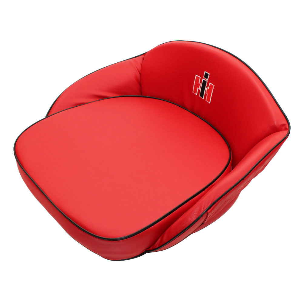 Red Deluxe Seat Cushion with Logo – Fits International Harvester – additional image 2