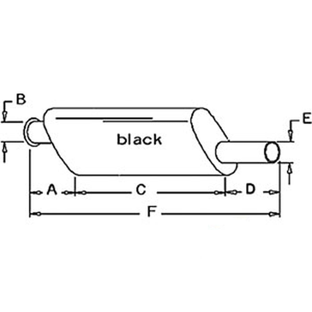 AMAR86595 Oval Muffler – Fits John Deere – additional image 5