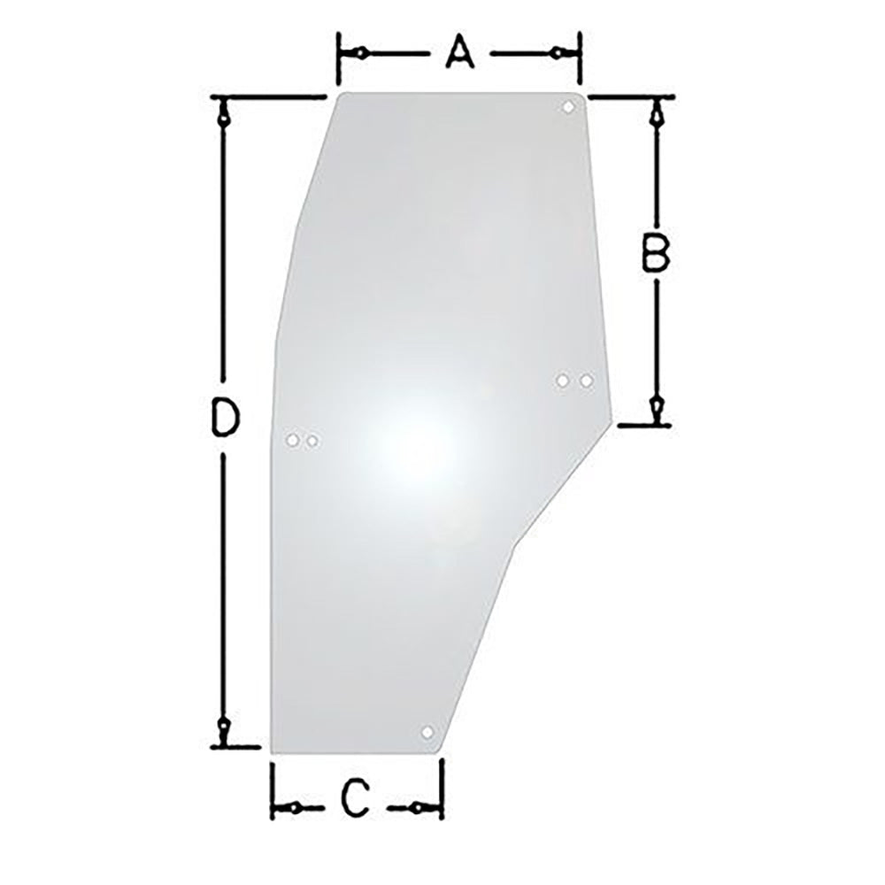 192003A6 Glass, Door, LH