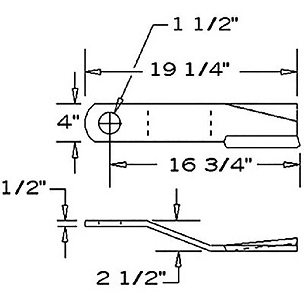 1251205 Rotary Cutter Blade Offset CW Lift – Fits Bush Hog – additional image 2