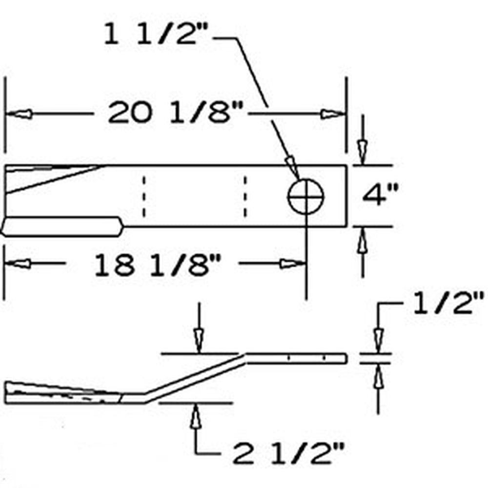 1251371 CCW Lift Rotary Cutter Blade – Fits Rhino – additional image 2
