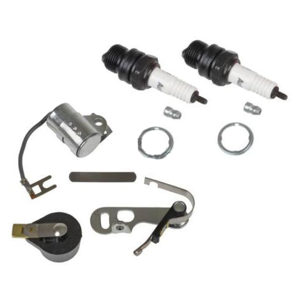 JTTK4 Ignition Kit w/ Points, Cond, Rotor & Plugs – Fits John Deere