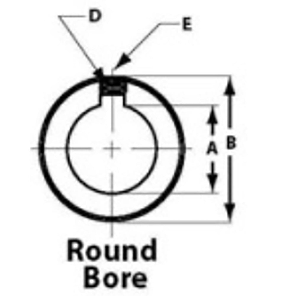 SHFTR-1604 1" Round Bore Steel Shaft Rigid Coupler Coupling with 1/4" Keyway – additional image 2