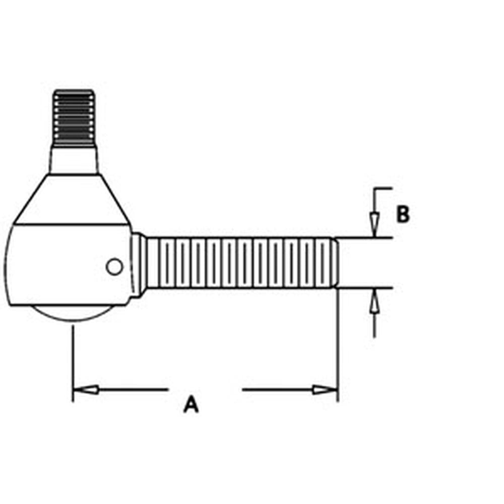 256151 Male Tie Rod – Fits Allis Chalmers