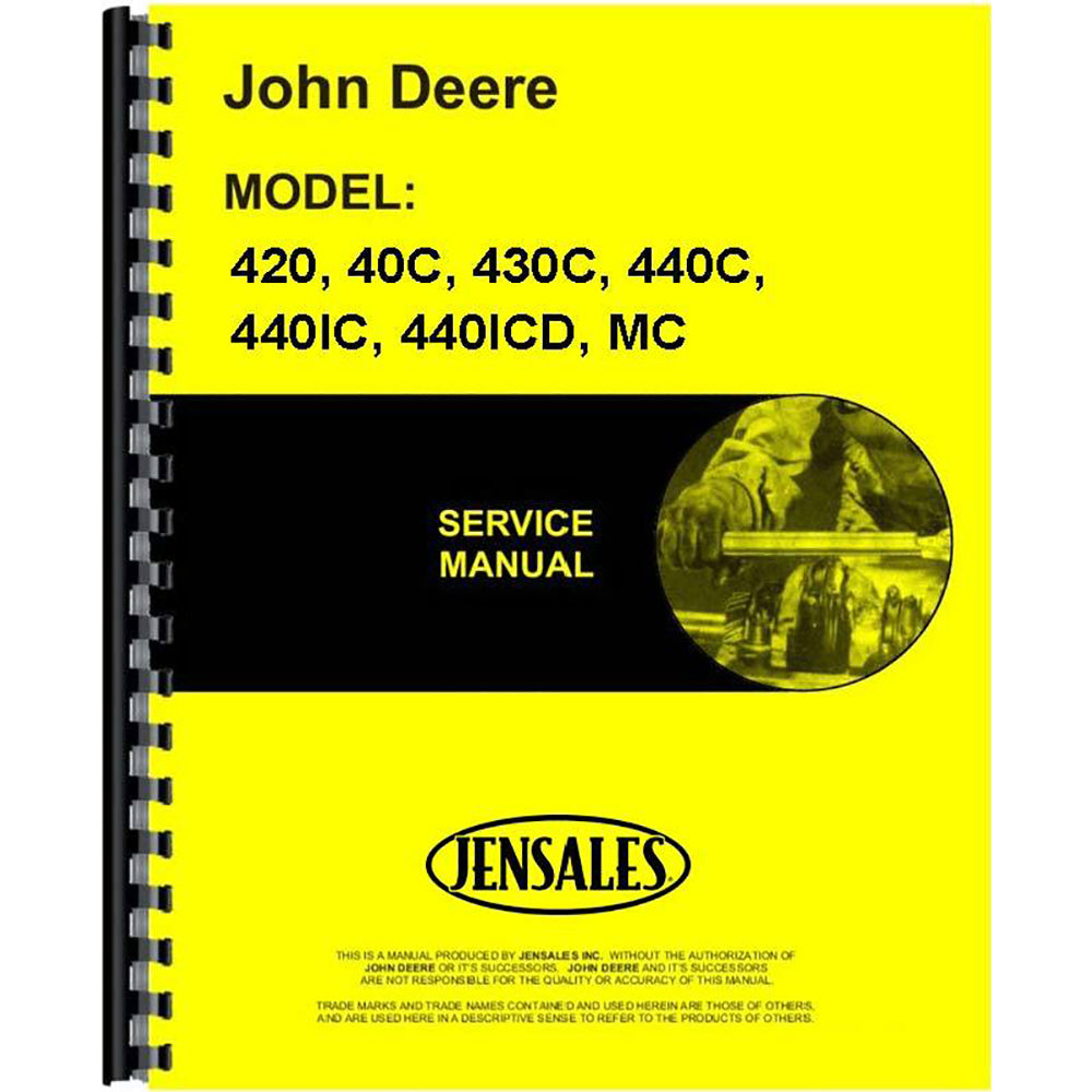 Service Manual – Fits John Deere