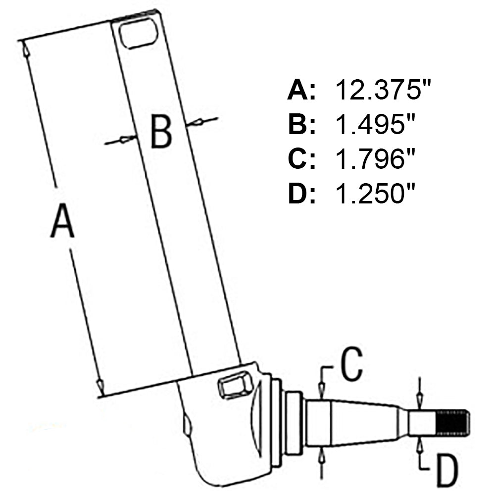 532966M92 Universal Spindle – Fits Massey Ferguson – additional image 2