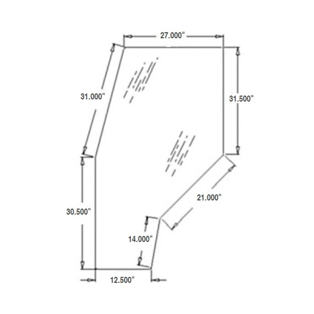 R141527 Tinted Door Glass – Fits John Deere – additional image 2