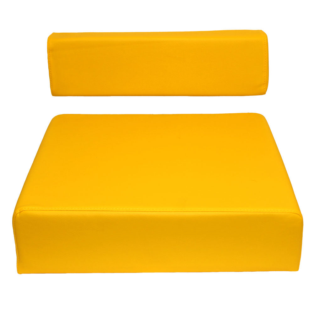 AM3463T Yellow Backrest & Seat Cushion Set – Fits John Deere