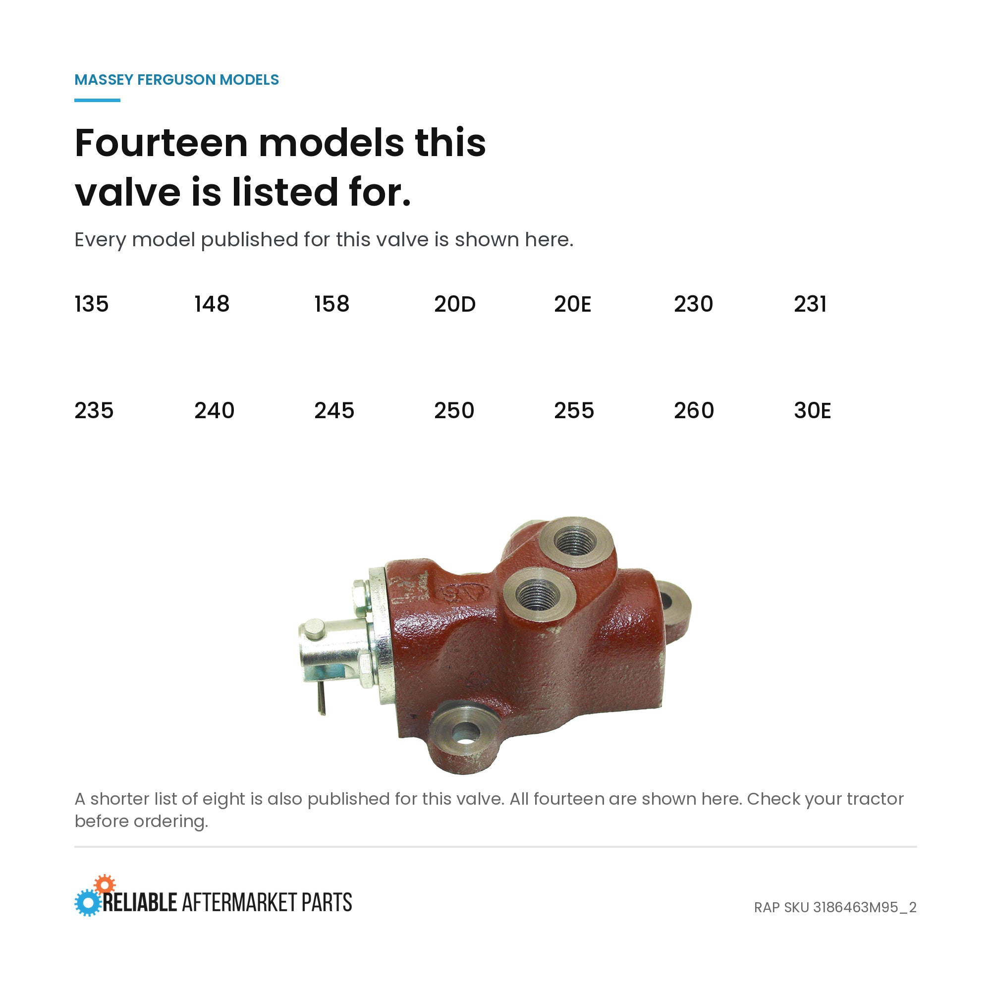 3186463M95 Power Steering Control Valve – Fits Massey Ferguson – additional image 4