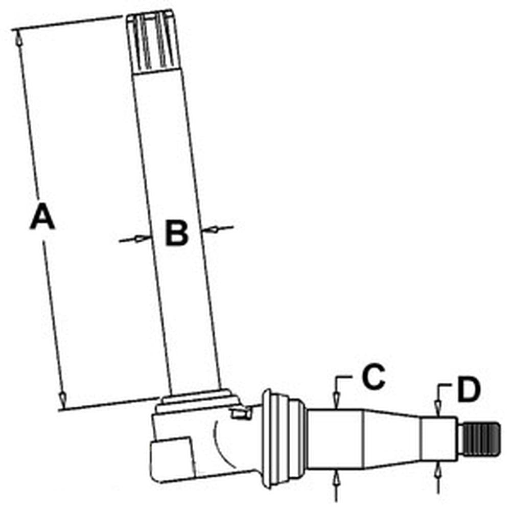 AR74606 Universal Spindle – Fits John Deere – additional image 2