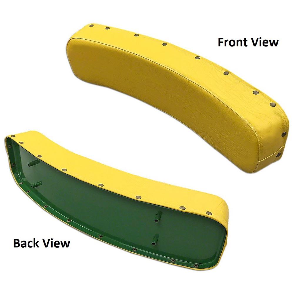 AF3271R-STEEL Steel Base Yellow Back Rest Seat Cushion – Fits John Deere – additional image 3