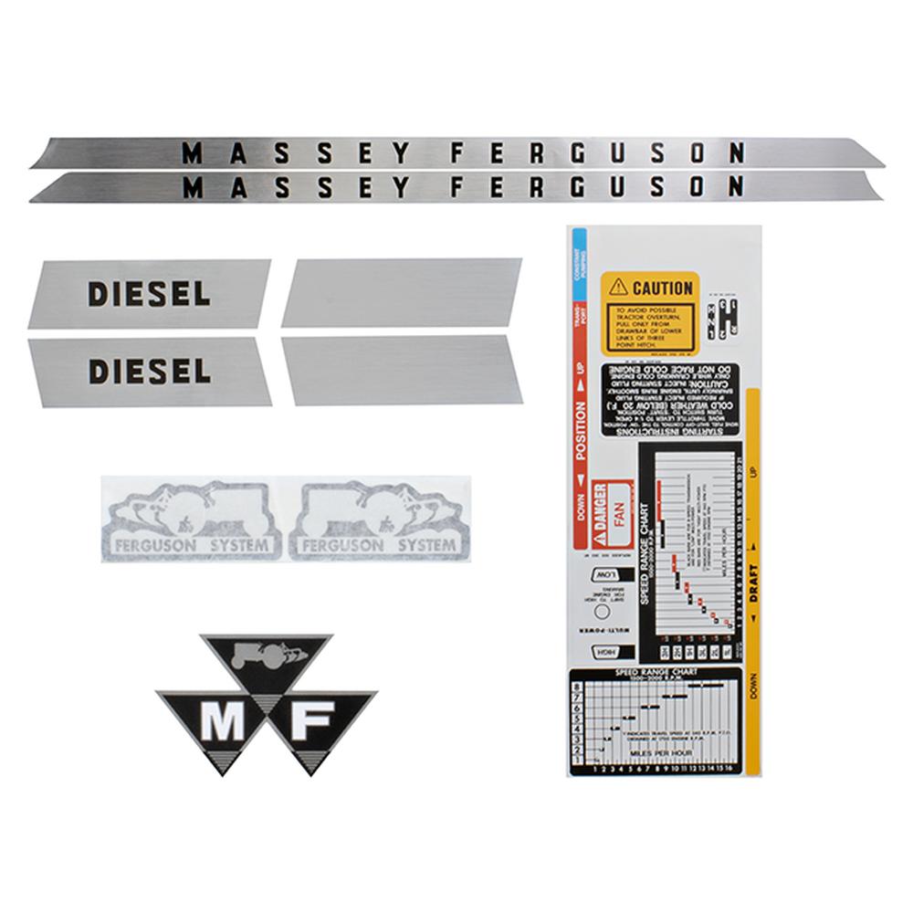 836032M91 Decals – Fits Massey Ferguson
