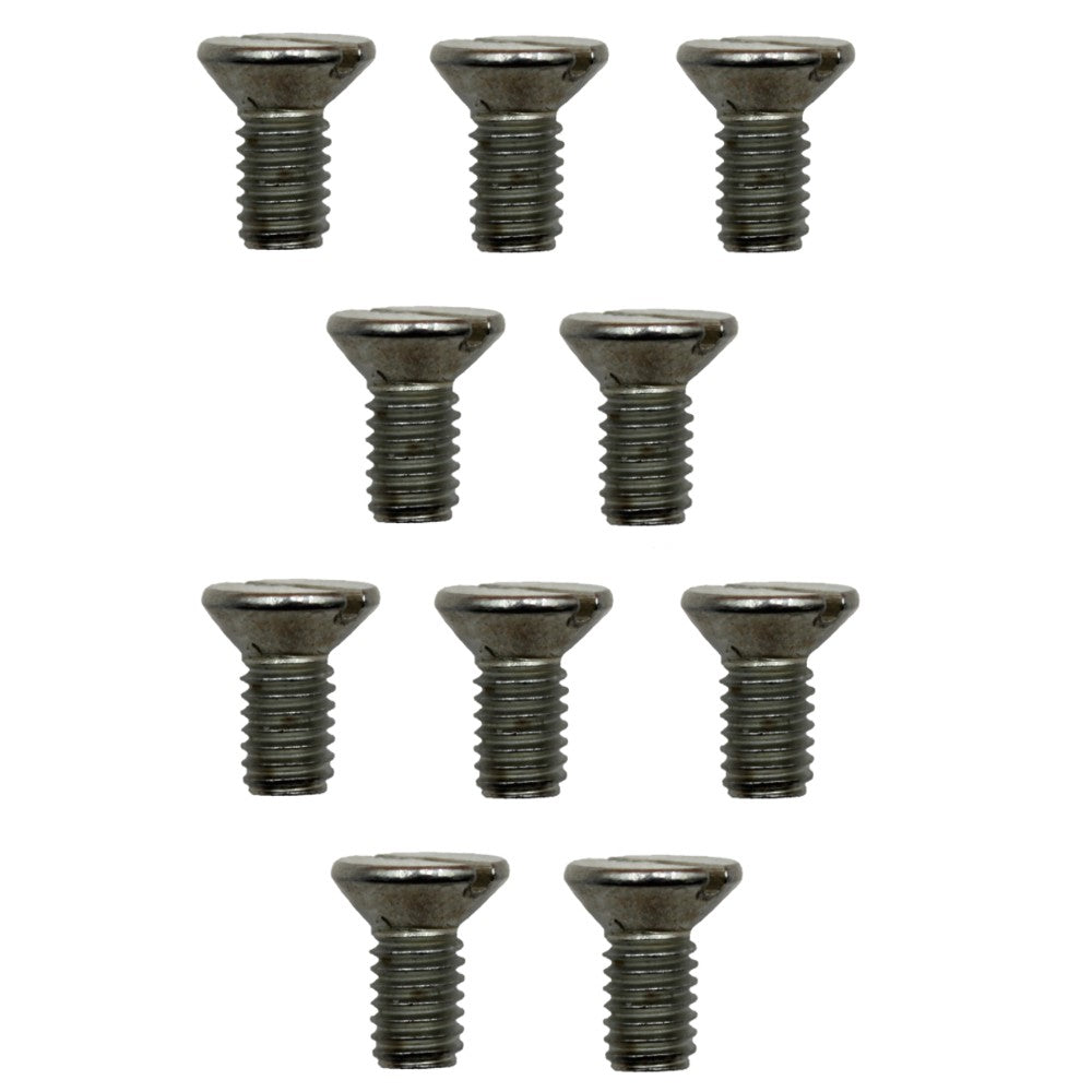 21M7194 Ten (10) Bed Knife M6-1.0 Flat Screws