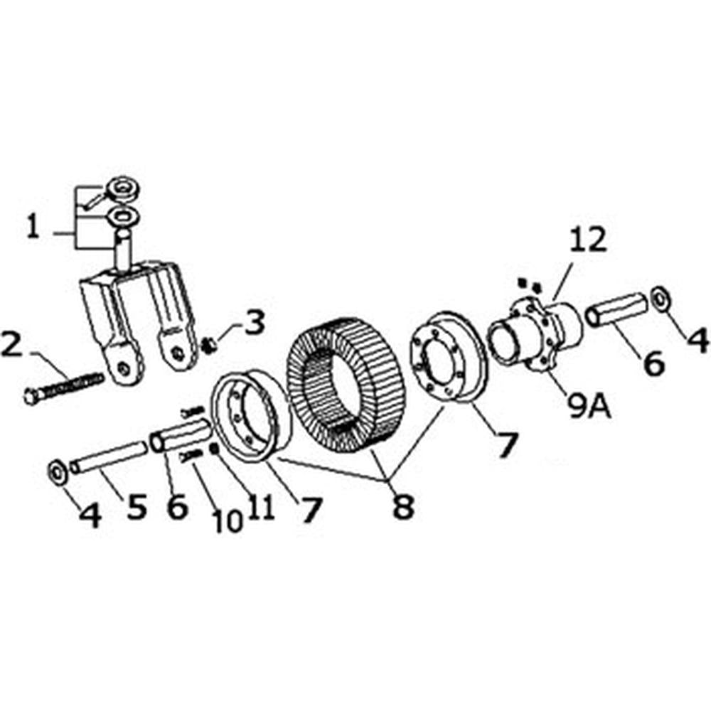 12269 Tail Wheel Kit FF – Fits Bush Hog – additional image 3