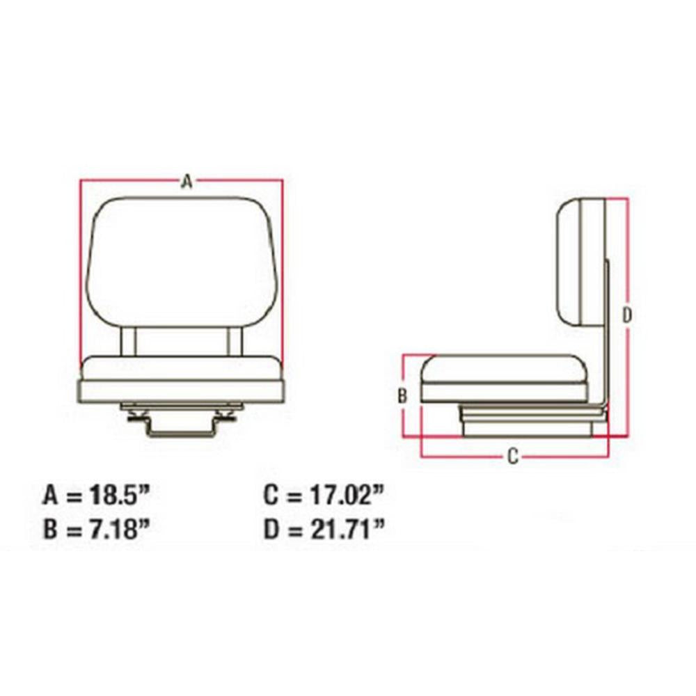 D8NN400SB99L Seat Assembly – Fits Ford / New Holland – additional image 7