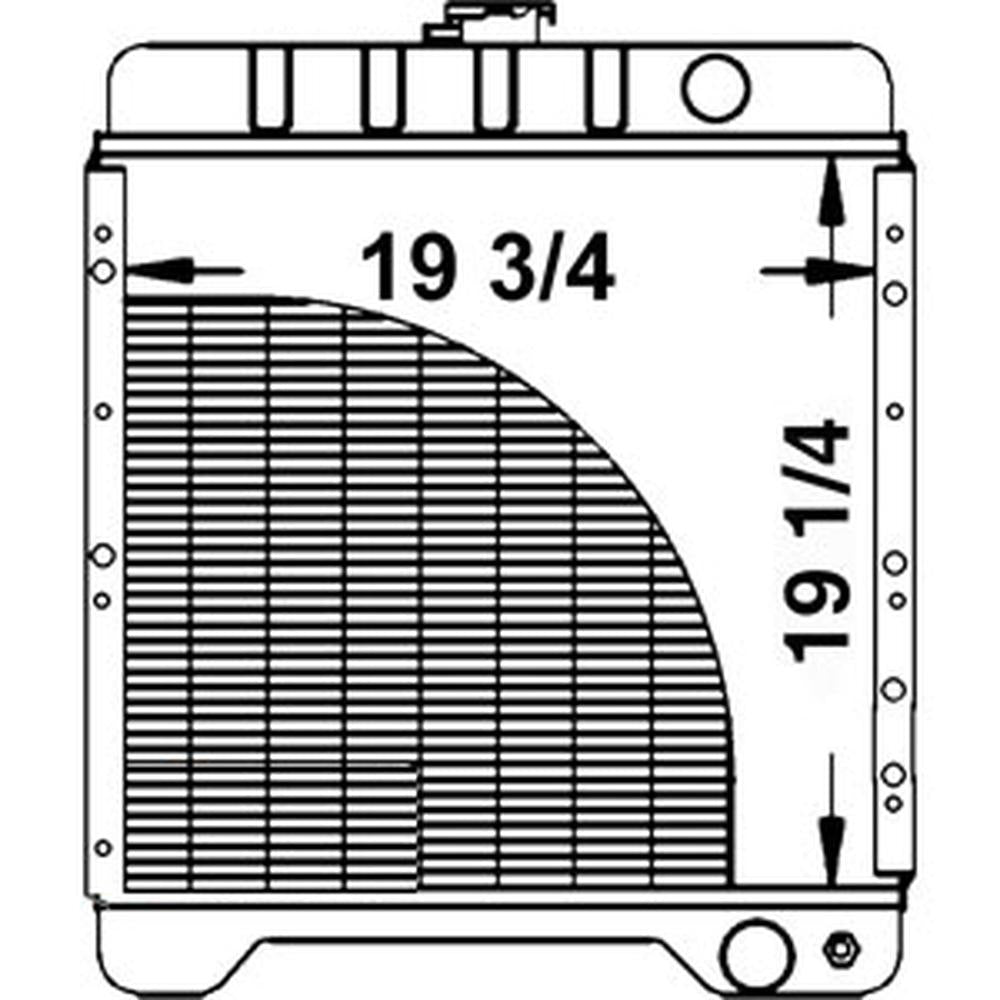 A172038 Radiator for Case / Case IH 580K Backhoe-Loader SeriesThis aftermarket replacement radiator – additional image 6