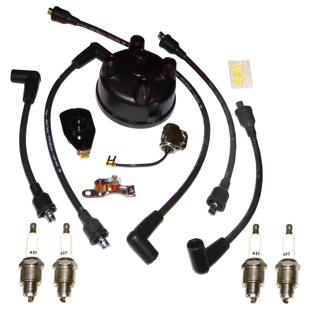 12259B Tractor Tune up kit Cap Points Rotor Plugs & Wires