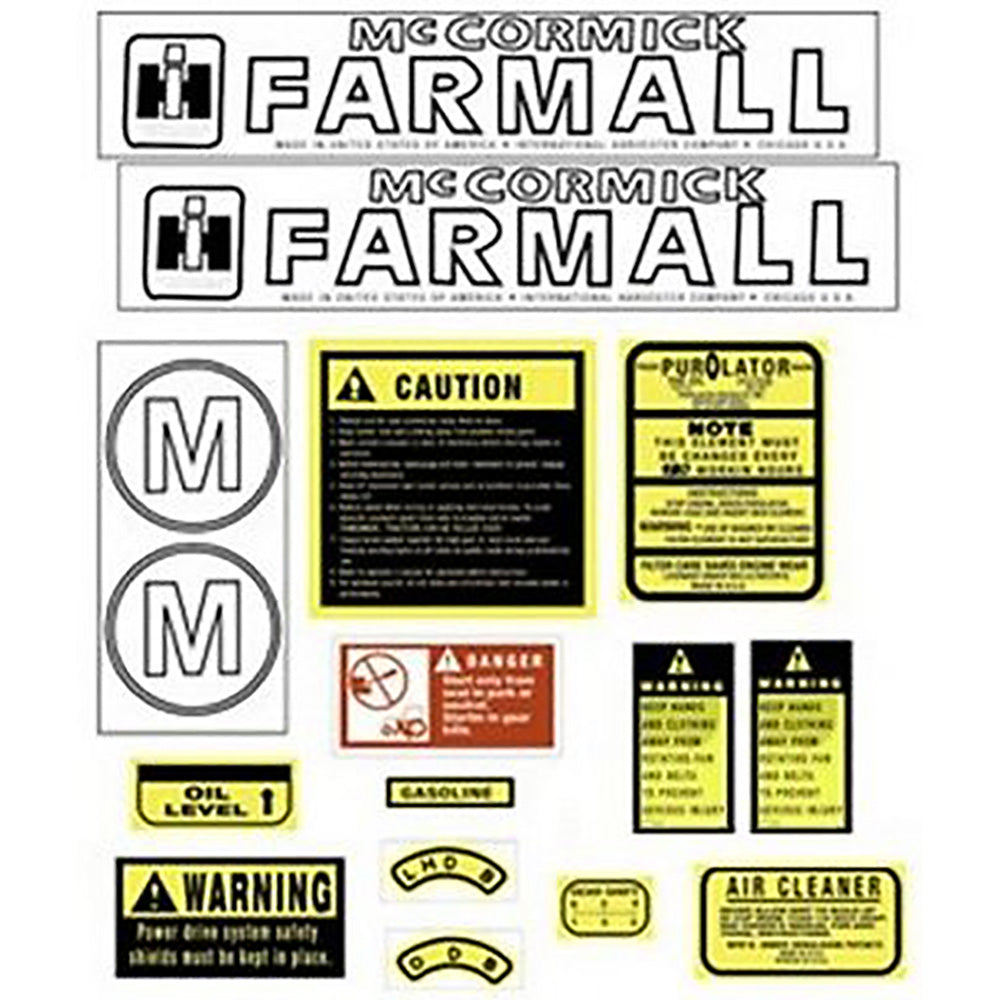 R0779 Hood Decal Set – Fits International Harvester
