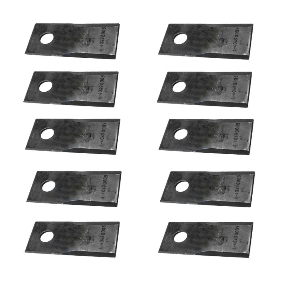 40490005 Pack of Right-Hand Blades for Fort Disc Mowers 3.86"