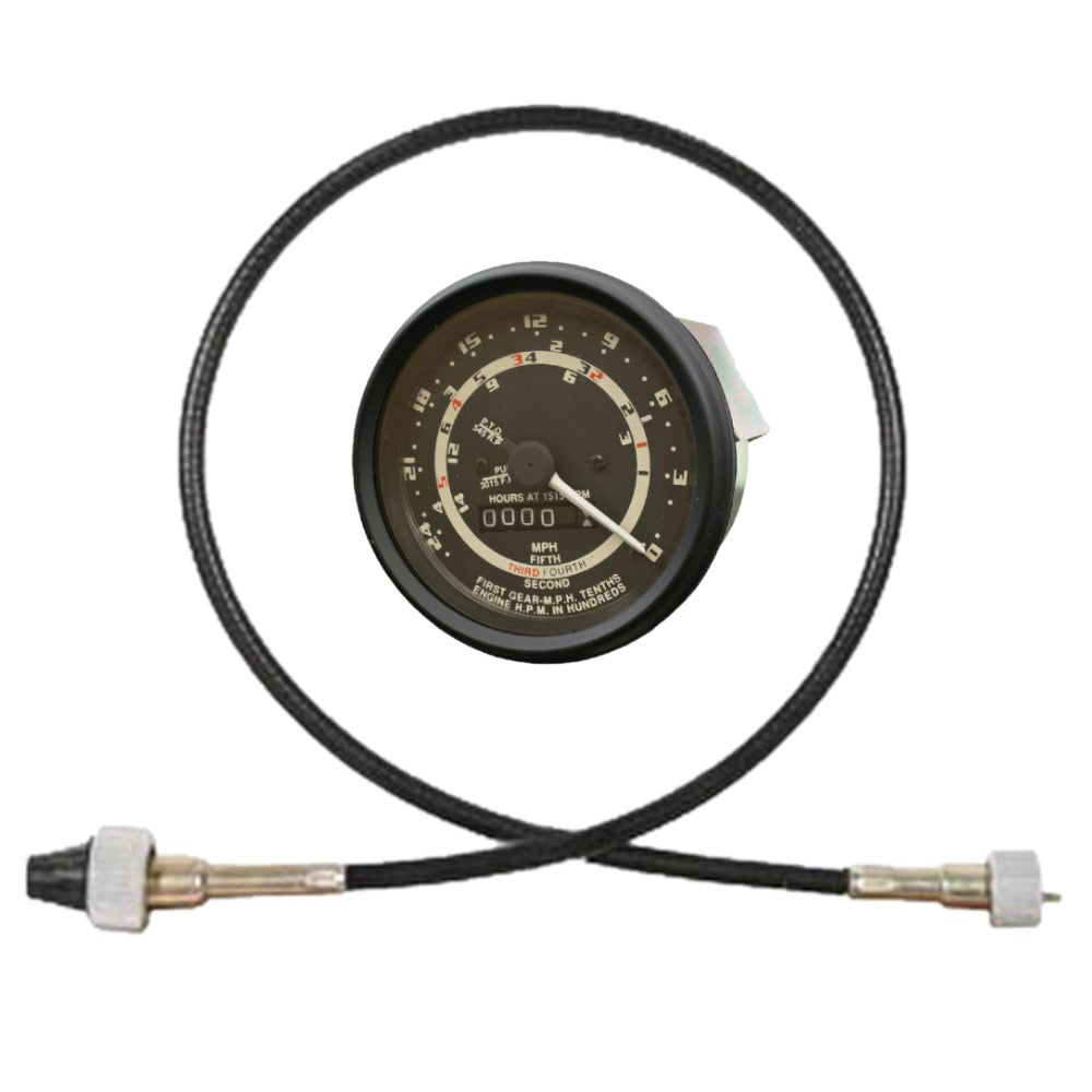 C3NN17360K Black Tachometer w/ Cable