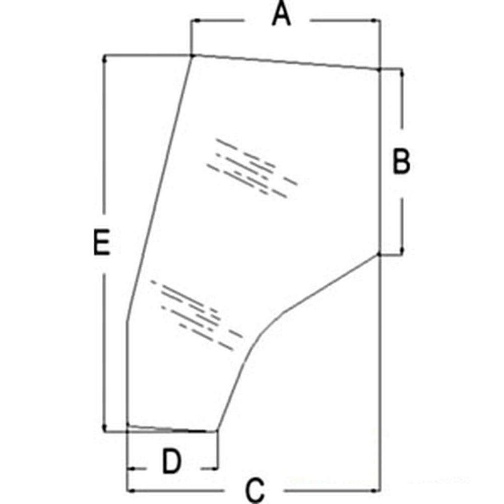 3805643M1 Cab Glass Door – Fits Massey Ferguson