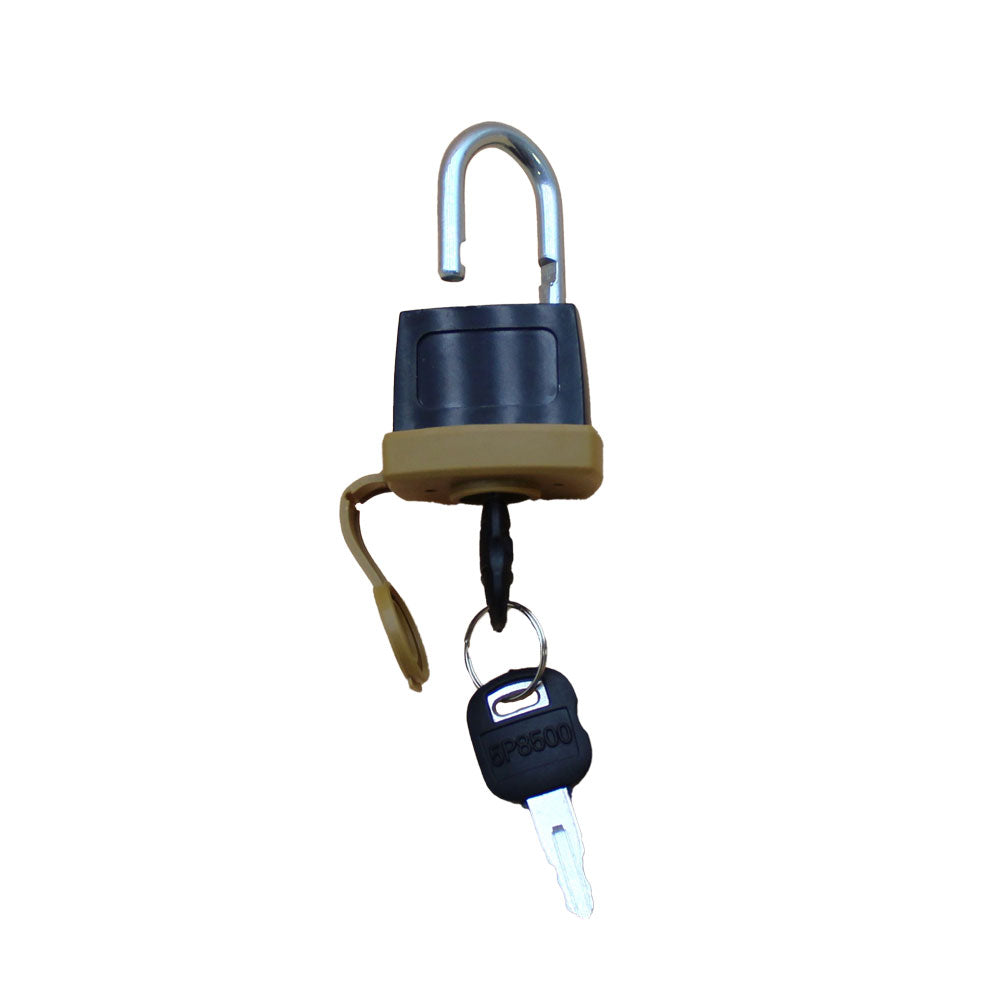 246-2641 (5) Heavy Duty Weatherproof Padlocks with (2)Keys Rubber Sealed Fuel Cap Lock – Fits Caterpillar – additional image 5